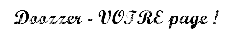 Doozzer - VOTRE page !